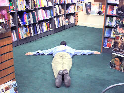 The Artist Performs in Bookshop